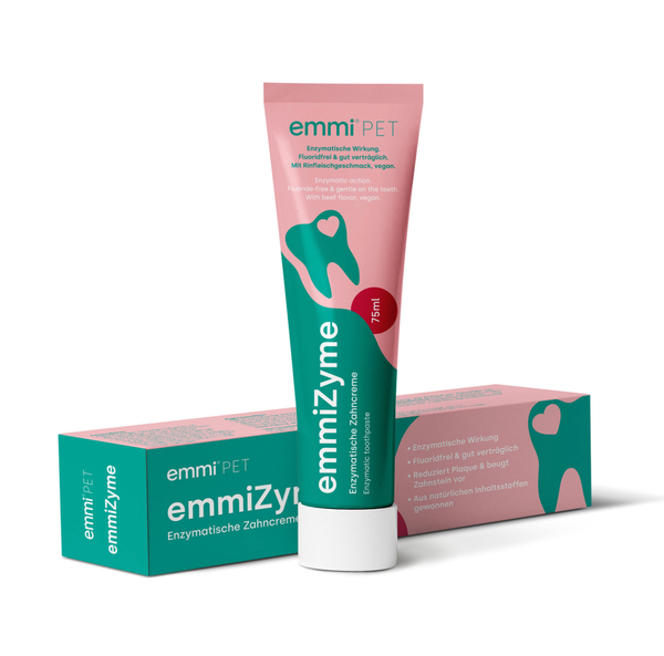 emmi&reg; PET emmiZyme Tandplejegel til hunde og katte 75 ml